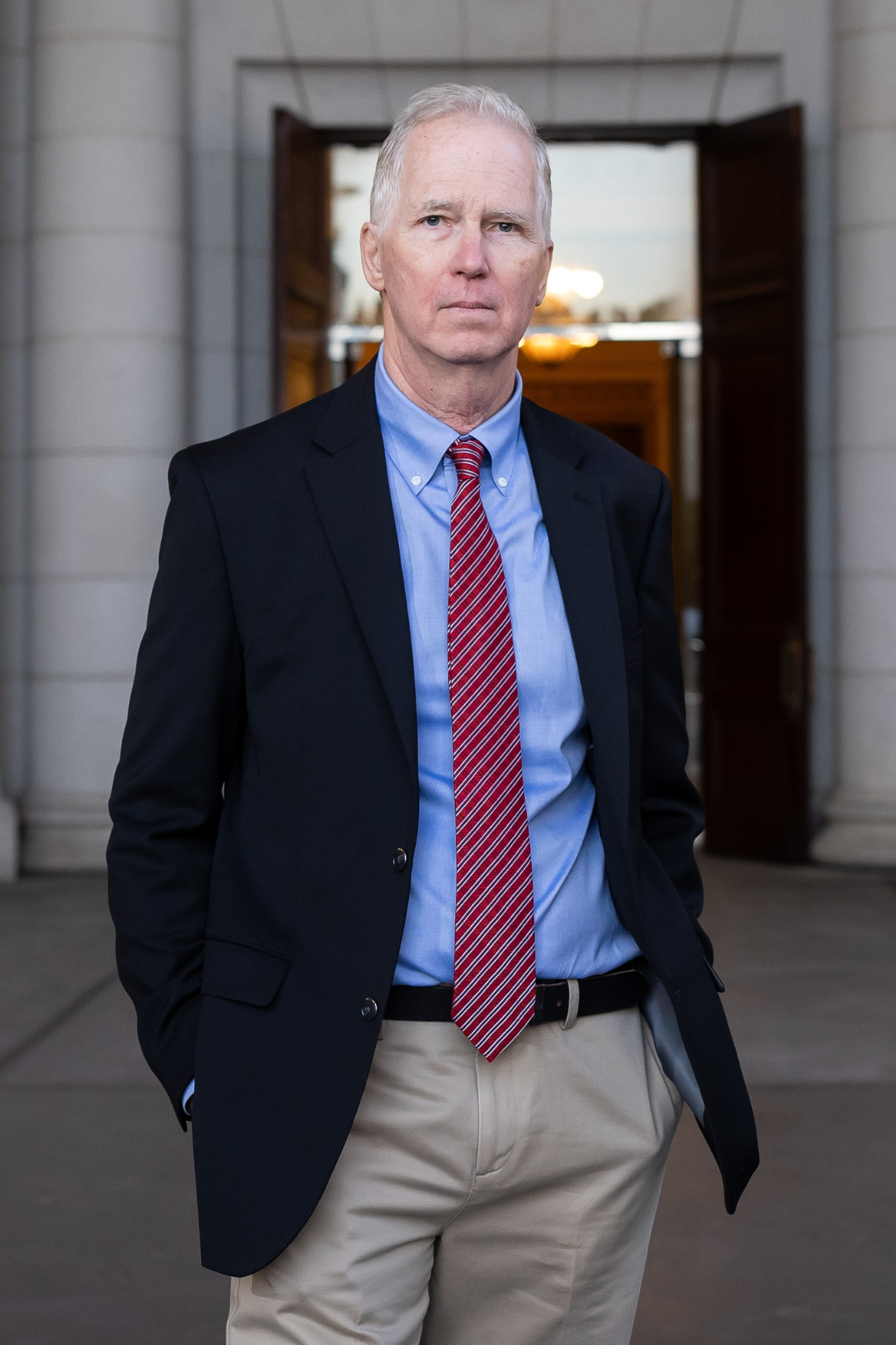 Steve Sailer, author of Noticing, in front of the Union Station Presidential Suite.